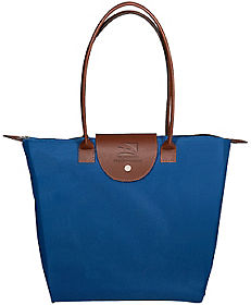 Promotional Tote Bags: Folding Tote With Leather Flap Closure